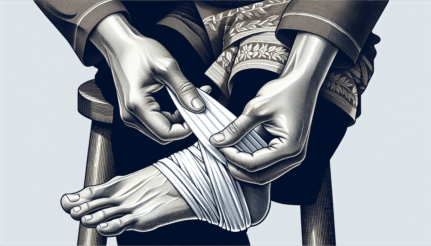 How To Wrap A Sprained Foot