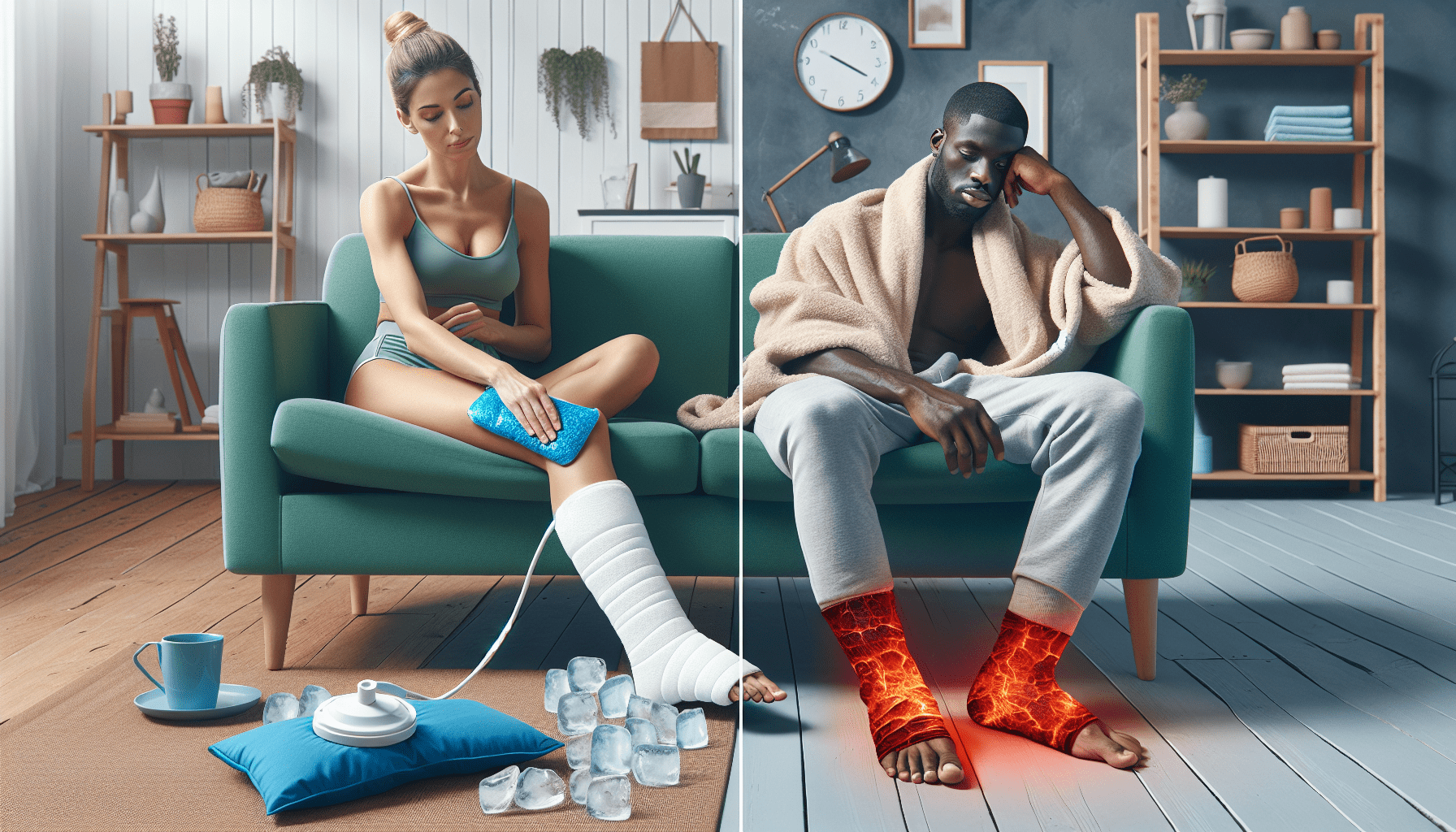 When To Apply Ice Or Heat For A Sprained Foot