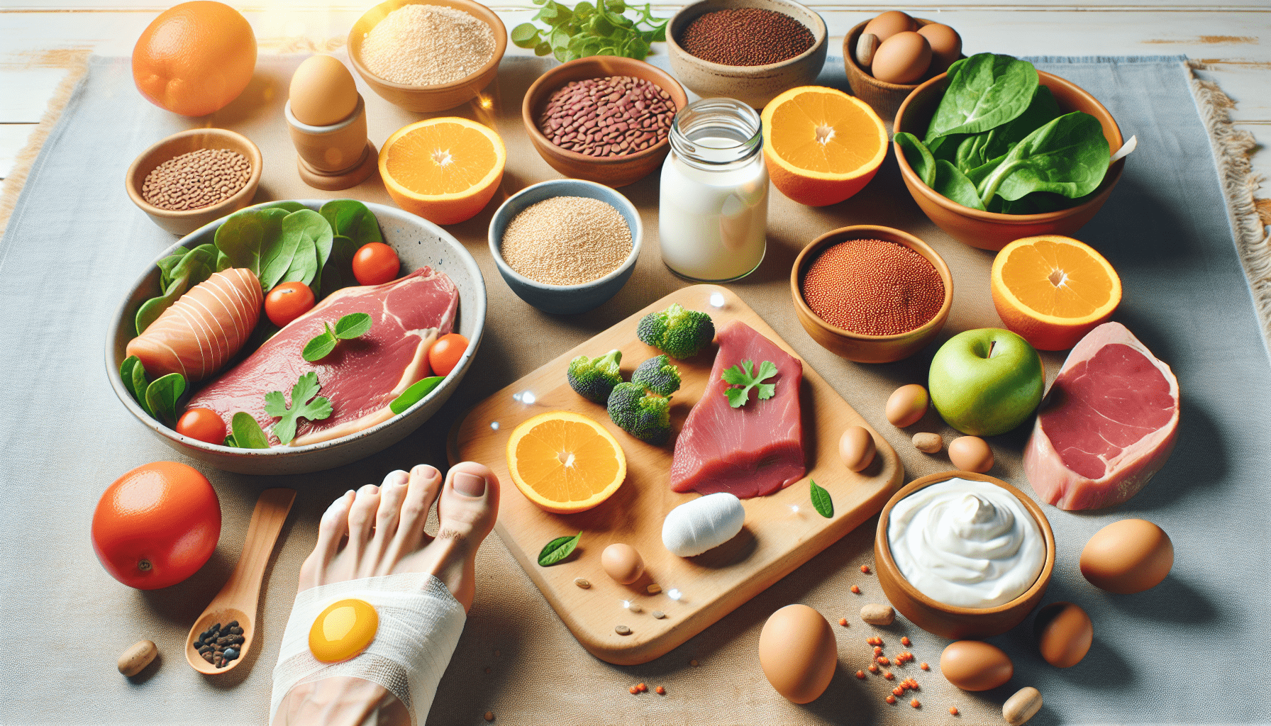 What Are The Best Sources Of Protein For Someone With A Sprained Foot?