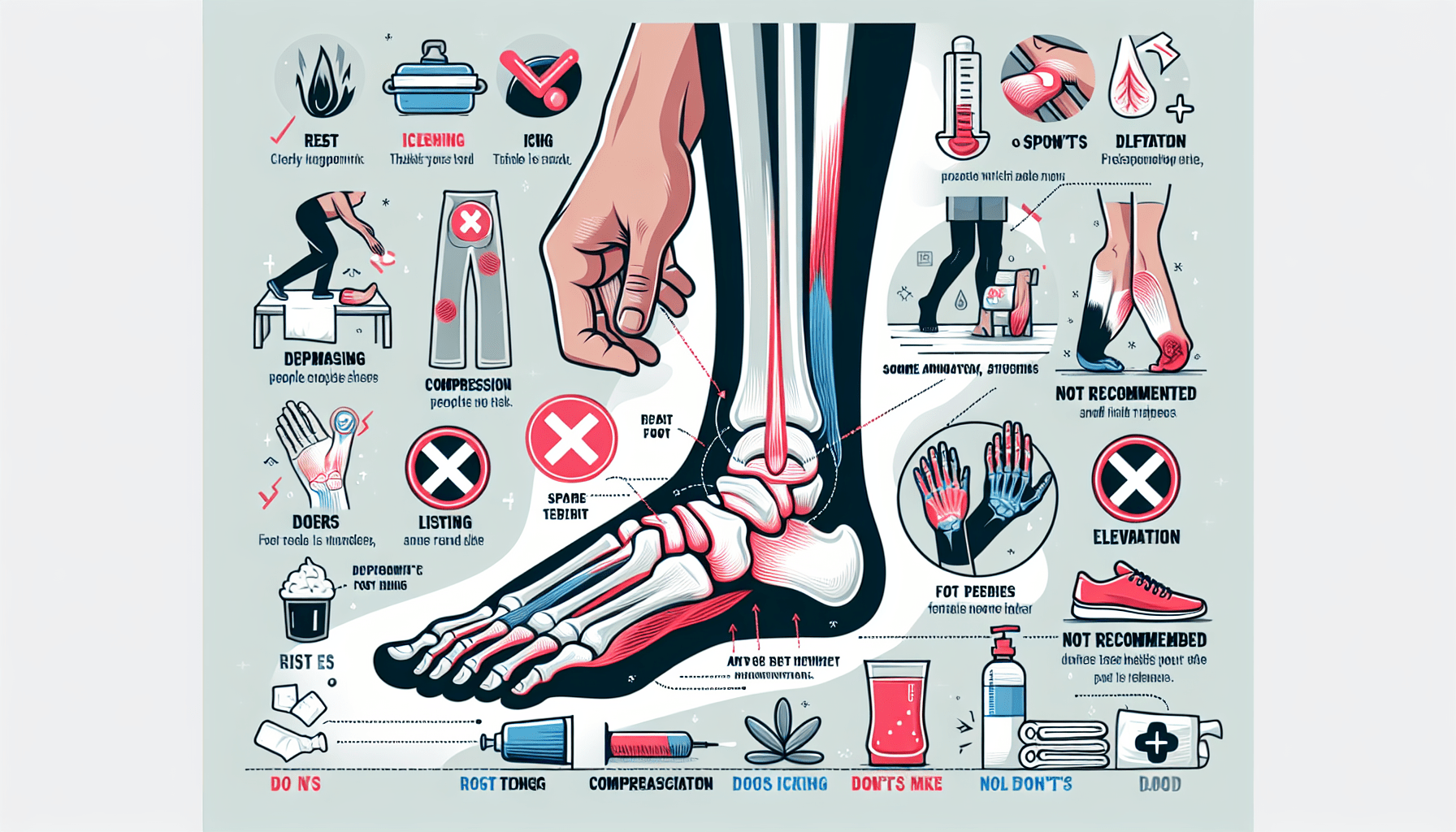 What Not To Do When Treating A Sprained Foot