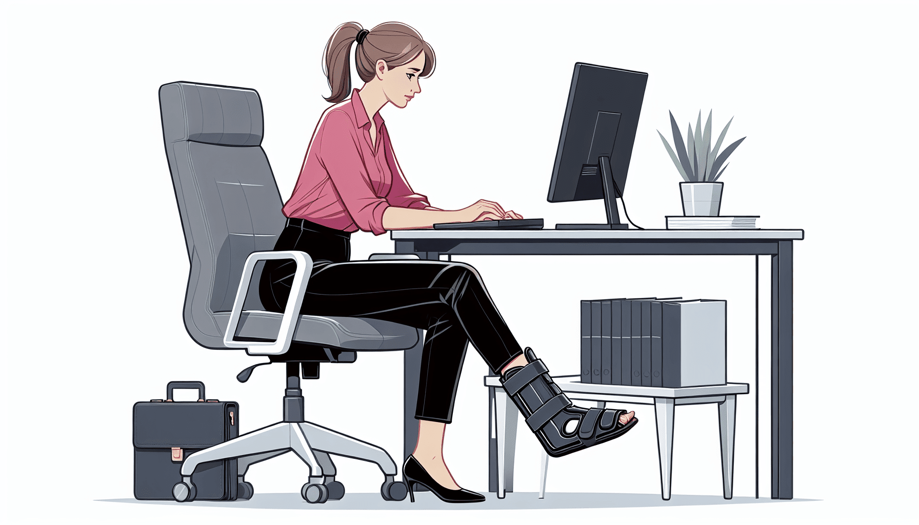 Best Ways To Keep A Sprained Foot Comfortable And Supported At Work