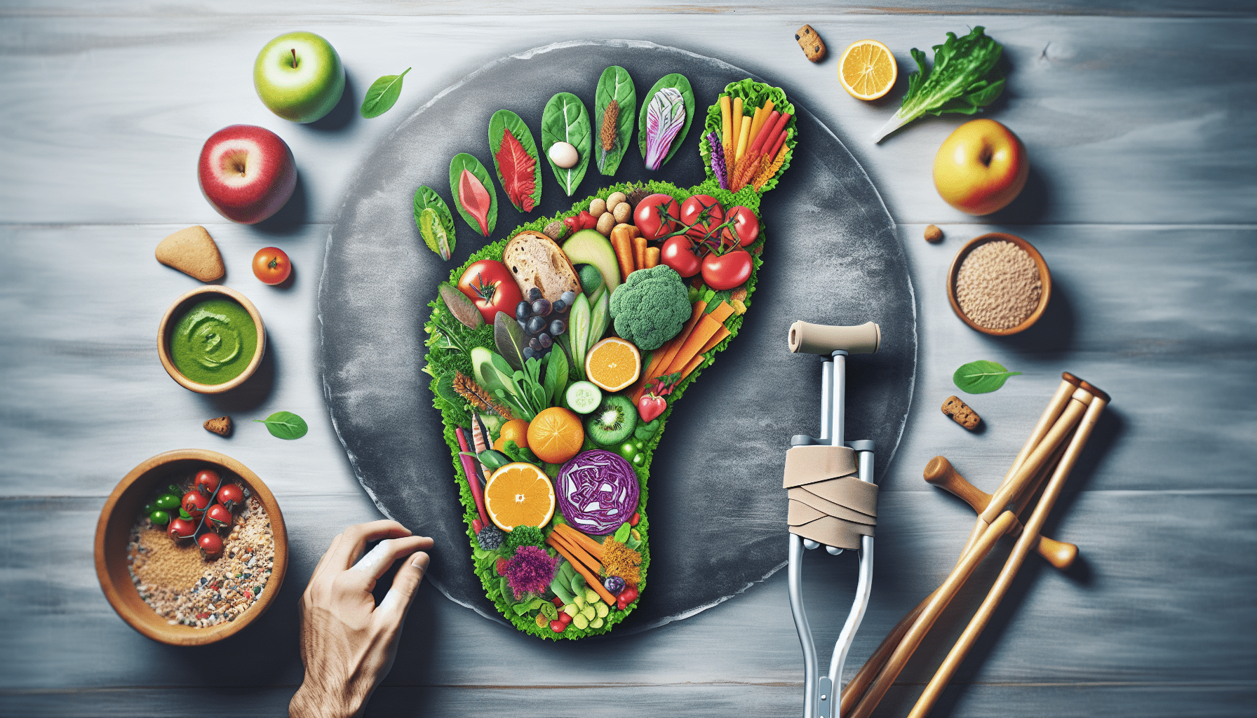 Tips For Maintaining A Healthy Diet With A Limited Physical Activity Due To A Sprained Foot