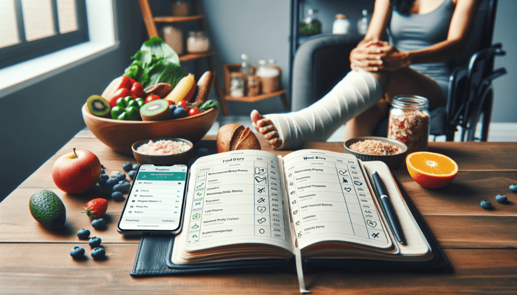 Best Practices For Tracking Daily Intake And Progress With A Sprained Foot Diet