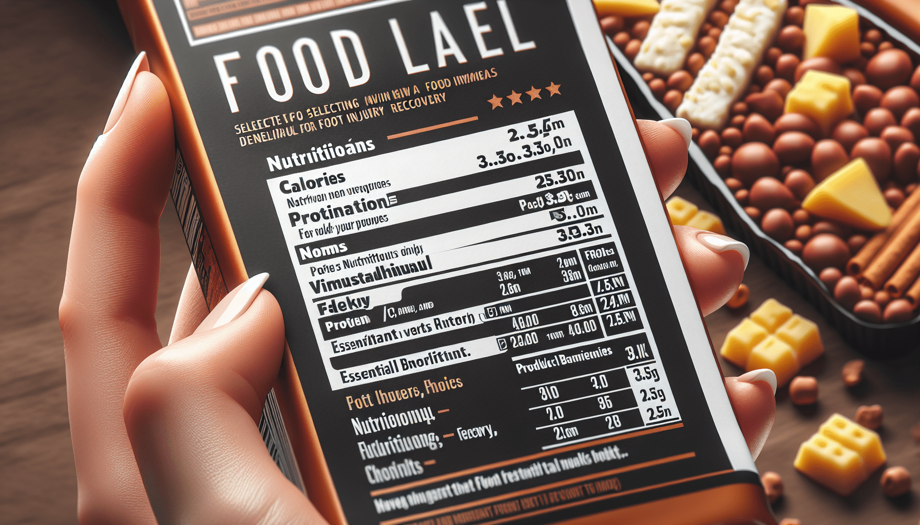 What To Look For On Food Labels When Selecting Products For Foot Injury Recovery